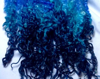 50g hand dyed Wensleydale locks