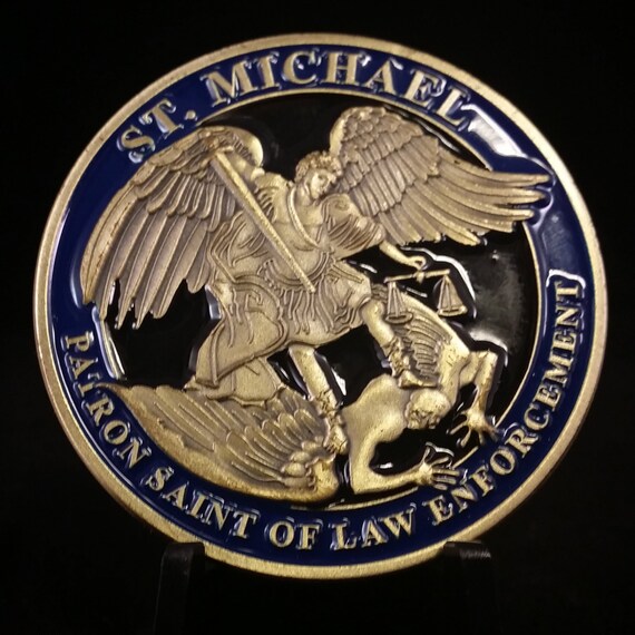 St. Michael Patron Saint of Police Officers Medal Protection