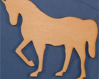 APPLIQUE Baltic wood: horse 12 * 9 cm (n ° 2)