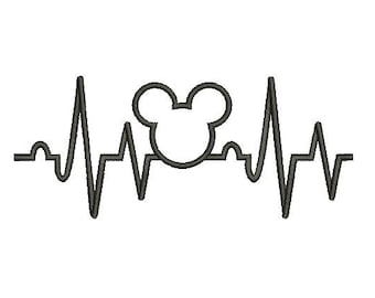 Download Mickey heartbeat | Etsy