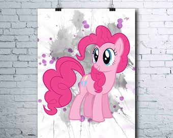 My Little Pony - Pinkie Pie - Birthday - Little Pony Party - Pinkie Pie Poster - Pinkie Pie Printables - Pinkie Pie Print - Pinkie Pie Art