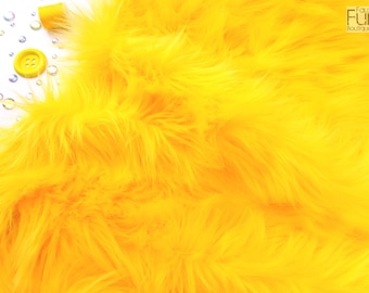 Yellow faux fur 2" pile, yellow fabric craft squares, yellow fursuit fur, yellow cosplay fur, yellow shag fur, yellow faux fur, yellow fur