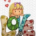 Image #15 - Love - Digital Stamp by Sasayaki Glitter Digital Stamps - Naz - Line art only - Black and white