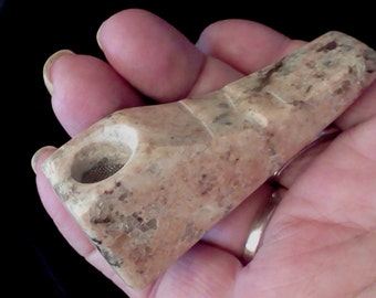 Rinaldo Artisto Custom Made Solid Rosa Porina Granite Stone Fine Smoking Pipe PK-310