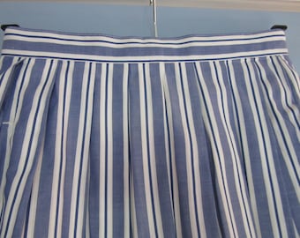 Vintage LAURA ASHLEY Beautiful Striped cotton Skirt Vintage Uk Size - 10 USA 8 Eur 36