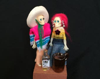 Day of the dead skeleton couple #5