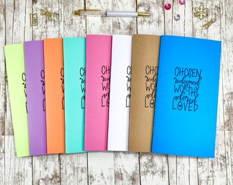 Faith TN Insert, Prayer Journal, Prayer Insert, Standard Travelers Notebook Insert, Fauxdori, Midori, Gratitude Insert, Christian TN. CHOSEN