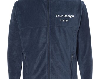 Men's Custom Embroidered Fleece Jacket, Custom logo Jacket, Monogrammed Jacket