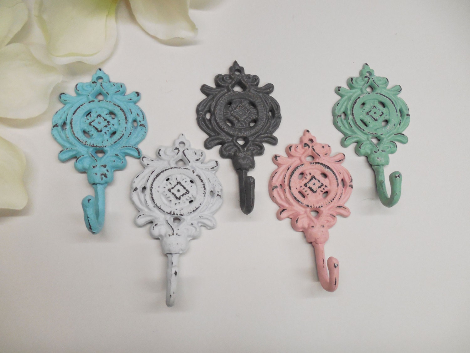 Coat HooksSet of 3/Wall Decor/Shabby Chic/Nursery