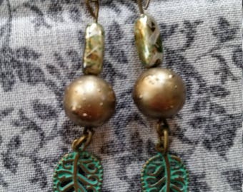 Spunky antiqued earrings