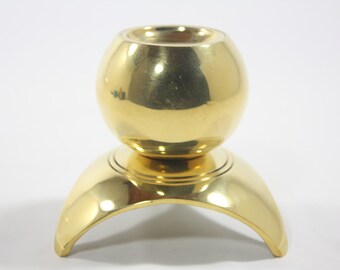 Vintage Brass Table Top Candle Stick Holder Made in Thailand