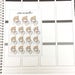 Dish Drying Sparrow - hand drawn matte planner stickers