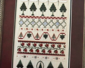 APRILSALE Mill Hill, Treasured Snowflakes & Trees, Vintage 1998, Counted Cross Stitch Pattern