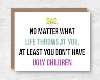 Dad Card - Funny Father's Day Card - Dad Just Because Card - Funny Dad Birthday Card - Father's Day Card for Dad - Dad Card