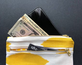 Zipper pouch - zipper bag - wallet - clutch