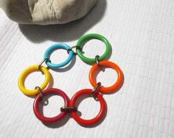 Colorful bracelet Years 70 vintage