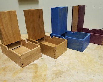 Hand Crafted Wooden Dice Tower and Tray