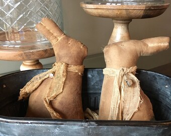 Primitive Chocolate Bunny Tuck