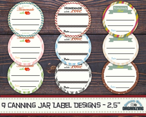 9 canning jar labels printable mason jar lid labels