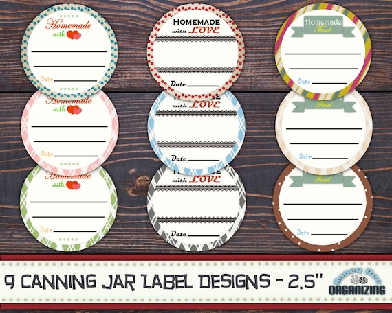 9 canning jar labels printable mason jar lid labels