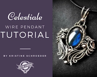 Wire Jewelry Tutorial, Wire Wrap Tutorial, Wire Jewellery Tutorial, Advanced Jewelry Tutorial, No Soldering, Kristine Schroeder, Download