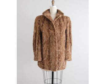 SALE | mink fur coat | 50s mink coat | authentic mink coat