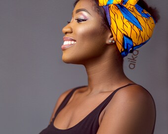 African Print Head scarf, African Headwrap, Ankara Headwrap, Ankara Scarf