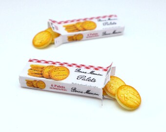 MTO-Open Box of "Bonne Maman" French Butter Cookies - Etched
