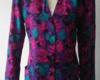 Flora Kung Vintage Floral Blazer