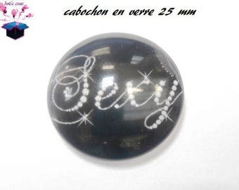1 cabochon clear 25 mm round hot topic