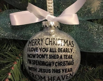 Memorial Christmas Ornament