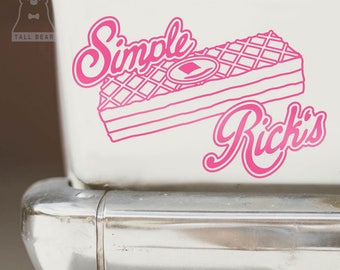 Rick and Morty Pink Vinyl Sticker - Simple Rick's (indoor and outdoor)