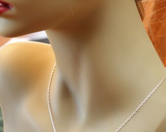 Lapis and Sterling Silver Layered Look or Along Necklace