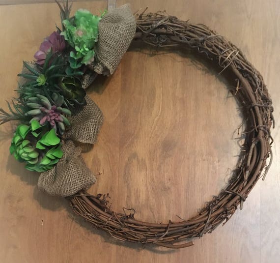 Succulent OutDoor Wreath