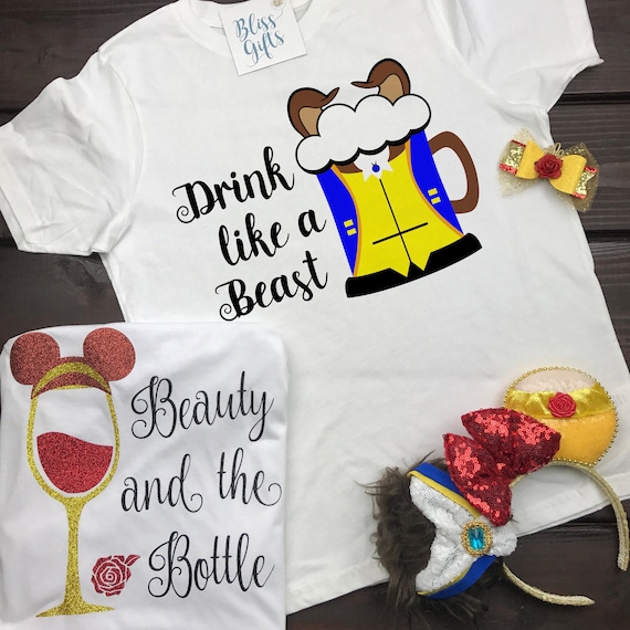 Download Food And Wine Shirt Disney Prince Beast Shirt Drinking