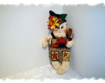 Halloween Witch Doll Ornament/Handmade**