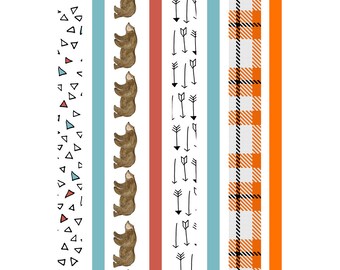Wild at Heart Washi Tape Strips 003