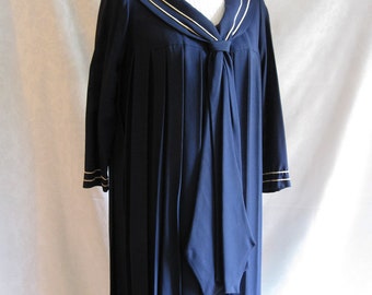 Sailor Girl Dress Size Small Vintage 60s Sail Away
