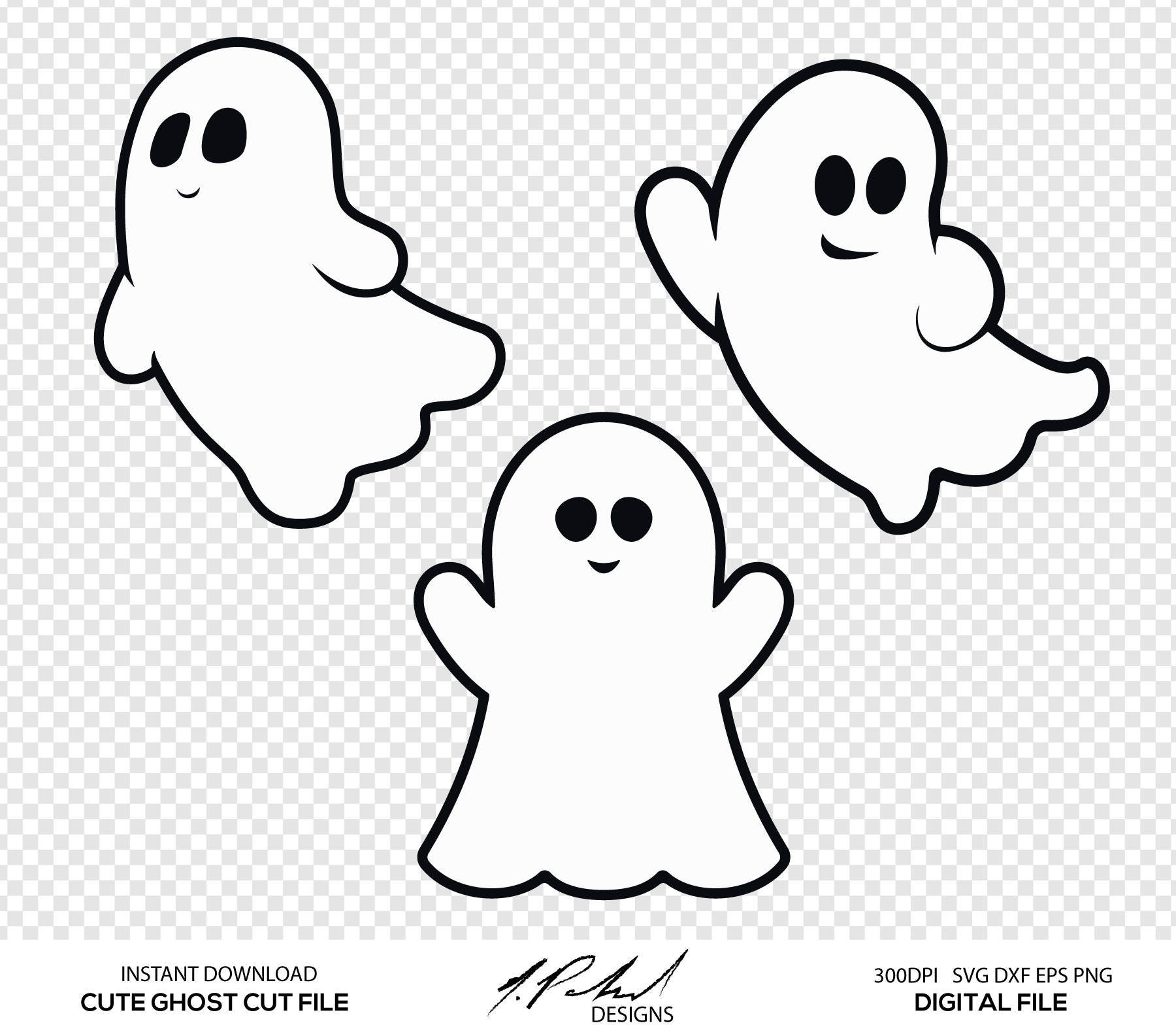 Download Cute Ghost Digital Cut Files Digital Files Ghost SVG