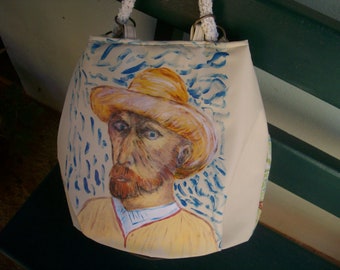 Art in bags. Painted handbags . Free shipping