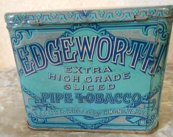 Vintage Edgeworth Extra High Grade Smoking Tobacco Tin