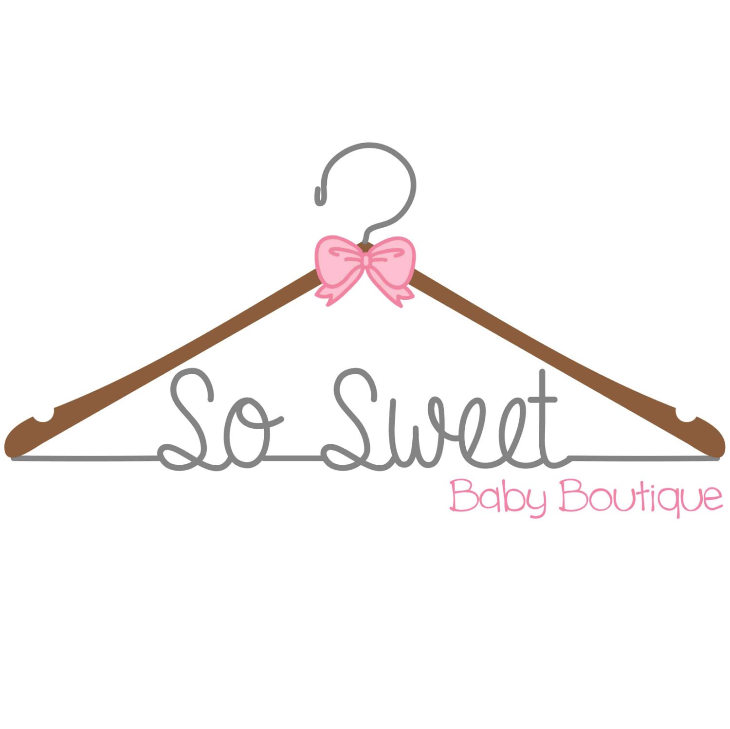 Premade Sewing Logo Design Watermark Baby Clothing Boutique