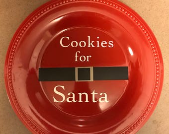 Cookies for Santa Plate