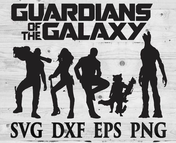 Download Guardians of Galaxy SVG Files Silhouettes DXF Files Cutting