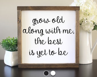 Grow old with me | Etsy