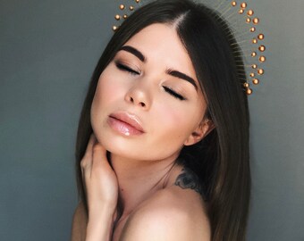 gold tiara, pearl tiara, gold crown, bronze headpiece, pearl headpieces, gold headpieces, bronze headdress, fairy headpieces, fairy crown