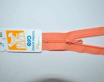 35cm simple non-detachable dark salmon Z51 829 mesh nylon zipper