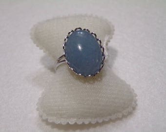 aquamarine cabochon ring