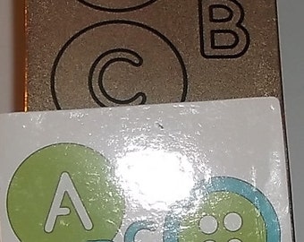 Provo Craft Cuttlebug 10 Die Alphabet Set 'BABY FACE"