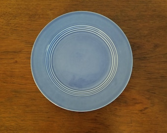 Homer Laughlin Harlequin Luncheon Plate, Mauve Blue, Fiestaware